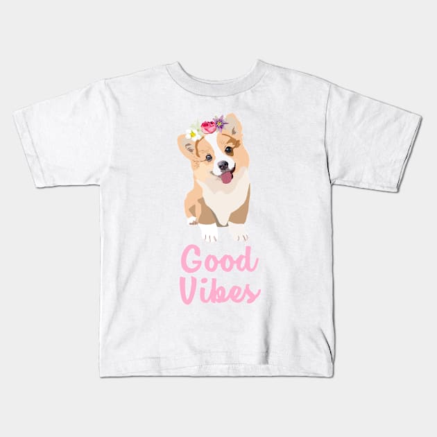 Cute  puppy Kids T-Shirt by smoochugs